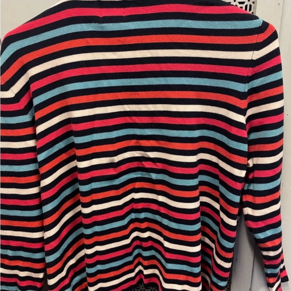 Fun and so cute! Ruby Rd. Women's Multi Stripe Cardigan. Size XL. - Picture 2 of 3